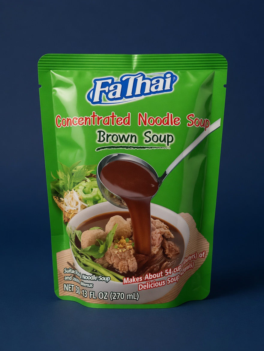 FaThai Concentrated Brown Noodle Soup